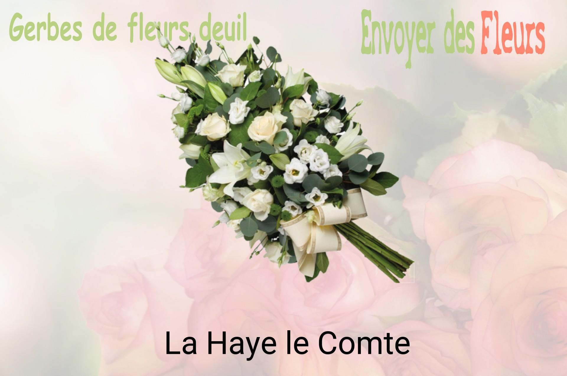 Gerbe de fleurs de deuil livrée à La Haye-le-Comte